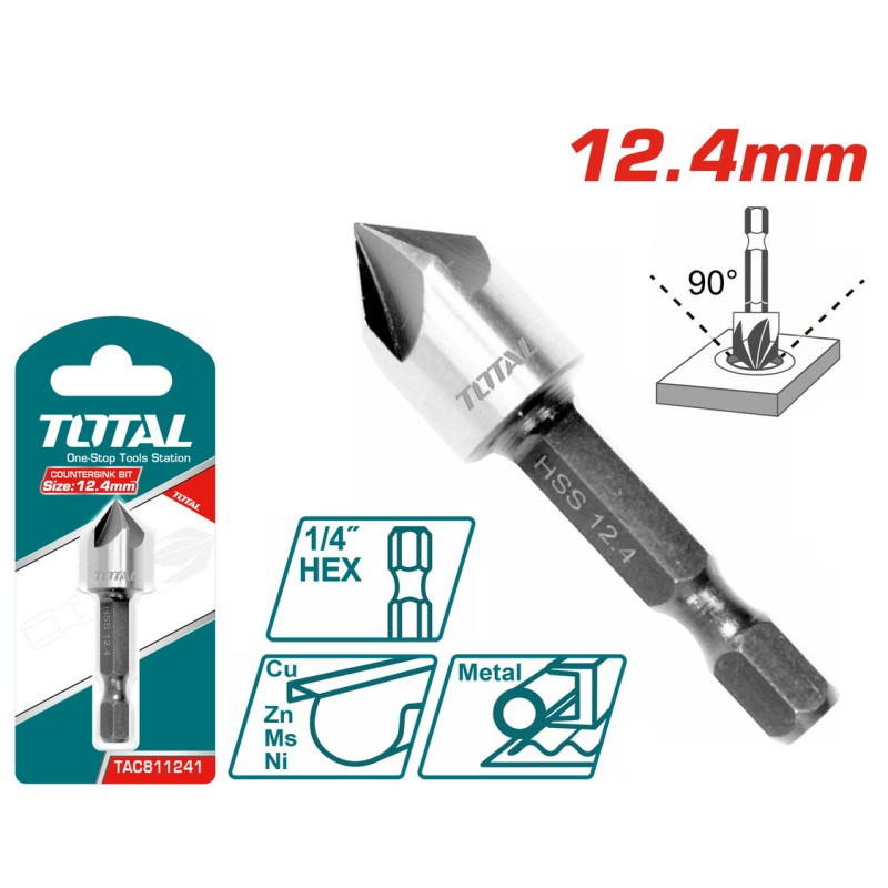 TOTAL ΦΡΕΖΟΤΡΥΠΑΝΟ ΜΕΤΑΛΛΟΥ 12.4mm (TAC811241)