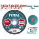 TOTAL ΔΙΣΚΟΣ ΚΟΠΗΣ ΙΣΙΟΣ ΙΝΟΧ / ΜΕΤΑΛΛΟΥ 180 Χ 1.6mm (TAC2161801)