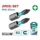 TOTAL ΕΠΑΓΓ. ΜΥΤΕΣ ΜΑΓΝΗΤΙΚΕΣ ΜΑΥΡΕΣ ΡH2 25mm 2ΤΕΜ (TACIM71PH225)
