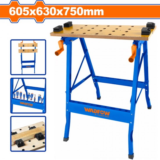 WADFOW ΑΝΑΔΙΠΛΟΥΜΕΝΟΣ ΠΑΓΚΟΣ ΕΡΓΑΣΙΑΣ 605X480X750mm (WWE1525)