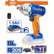 WADFOW ΜΠΟΥΛΟΝΟΚΛΕΙΔΟ ΜΠΑΤ. Li-ion 20V / 1.5Ah / 300Nm / 2 ΜΠΑΤ (WCD1512)
