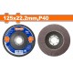 WADFOW ΠΟΛΥΠΤΕΡΟ ΓΥΑΛΙΣΜΑΤΟΣ 125mm Ρ40 (WYL2301)