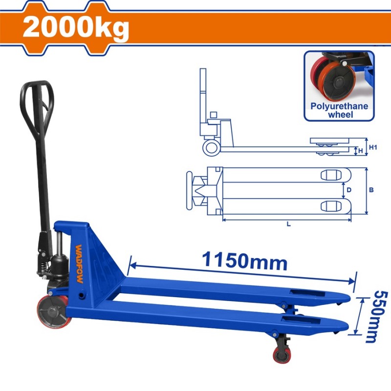 WADFOW ΠΑΛΕΤΟΦΟΡΟ 2.000Kg (WNH1R20)