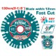 TOTAL ΕΠΑΓΓ. ΑΝΤΑΛΛΑΚΤΙΚΟΣ ΔΙΑΜΑΝΤΟΔΙΣΚΟΣ Φ-130mm X 20mm ΓΙΑ TWLC1301 (TAC2111301)