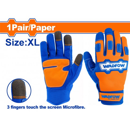 WADFOW ΓΑΝΤΙΑ ΜΗΧΑΝΙΚΟΥ MICROFIBRE PVC XL (WMG1E03)