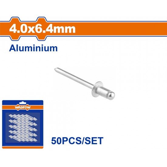 WADFOW ΠΡΙΤΣΙΝΙΑ ΑΛΟΥΜ. 4 X 6.4mm 50TEM (WREZK21)