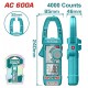 TOTAL ΕΠΑΓΓ. ΑΜΠΕΡΟΤΣΙΜΠΙΔΑ ΨΗΦΙΑΚΗ 600Α AC/DC True RMS (TMT766001)