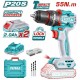 TOTAL ΕΠΑΓΓ. ΔΡΑΠ/ΒΙΔΟ ΚΡΟΥΣΤΙΚΟ ΜΠΑΤ. Li-ion 20V / 2Ah / 55Nm / 2 ΜΠΑΤ BL Motor (TIDLI20558E)