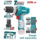 WF TOTAL ΕΠΑΓΓ. ΔΡΑΠ/ΒΙΔΟ ΚΡΟΥΣΤΙΚΟ ΜΠΑΤ. Li-ion 12V / 1.5Ah / 20Nm / 2 ΜΠΑΤ Type-C (TOSLI241197E)