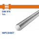 WADFOW ΝΤΙΖΑ-ΟΛΟΠΑΣΟ ΓΑΛΒΑΝΙΖΕ 4.8 DIN975 8mm / 1m (WXSZ308)