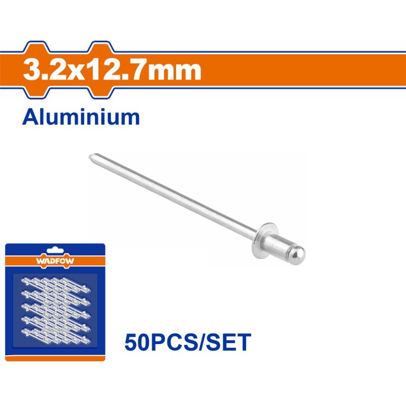 WADFOW ΠΡΙΤΣΙΝΙΑ ΑΛΟΥΜ. 3.2 X 12.7mm 50TEM (WREZK13)