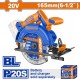 WADFOW ΔΙΣΚΟΠΡΙΟΝΟ ΜΠΑΤ. Li-ion 20V / 165mm ΧΩΡΙΣ ΜΠΑΤΑΡΙΑ & ΦΟΡΤΙΣΤΗ (WLWP5520)