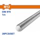 WADFOW ΝΤΙΖΑ-ΟΛΟΠΑΣΟ ΓΑΛΒΑΝΙΖΕ 4.8 DIN975 12mm / 1m (WXSZ312)