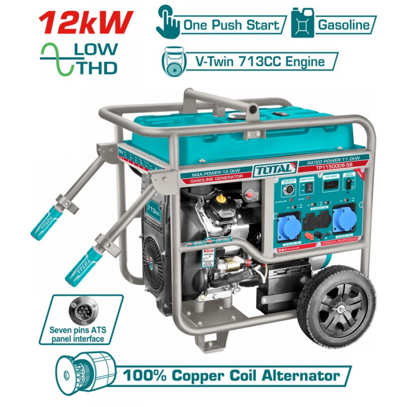 TOTAL ΕΠΑΓΓ. ΗΛΕΚΤΡΟΓΕΝΝΗΤΡΙΑ ΒΕΝΖΙΝΗΣ 12.000W (TP1150008)