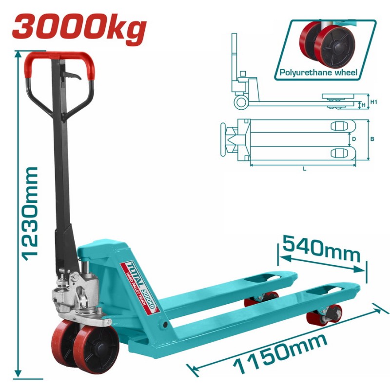 TOTAL ΕΠΑΓΓ. ΠΑΛΕΤΟΦΟΡΟ 3.000Kg (THT301301)