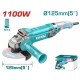 TOTAL ΕΠΑΓΓ. ΓΩΝΙΑΚΟΣ ΛΕΙΑΝΤΗΡΑΣ 1.100W - 125mm (TG11012556E)