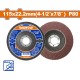 WADFOW ΠΟΛΥΠΤΕΡΟ ΓΥΑΛΙΣΜΑΤΟΣ 115mm Ρ80 (WYL0413)