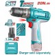 TOTAL ΔΡΑΠ/ΒΙΔΟ ΚΡΟΥΣΤΙΚΟ ΜΠΑΤ. Li-ion 12V / 1.5Ah / 20Nm / 2 ΜΠΑΤ Type-C (TIDLI12206E)