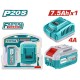 TOTAL ΕΠΑΓΓ. ΣΕΤ 1τεμ ΜΠΑΤ TFBLI2075 Li-ion 20V/7.5Ah + 1τεμ ΤΑΧΥΦΟΡΤΙΣΤΗΣ TFCLI20411E (TFBCPK1417E)