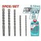 TOTAL ΣΕΤ ΤΡΥΠΑΝΙΑ SDS - PLUS 5ΤΕΜ (TAC190501)