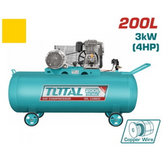 TOTAL ΕΠΑΓΓ. ΑΕΡΟΣΥΜΠΙΕΣΤΗΣ ΙΜΑΝΤΑ 3kW / 4HP / 200Lit (TC1402002)