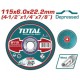 TOTAL ΔΙΣΚΟΣ ΛΕΙΑΝΣΕΩΣ ΜΕΤΑΛΛΟΥ Φ - 115 Χ 6mm (TAC2231151)