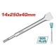 TOTAL ΕΠΑΓΓ. ΚΑΛΕΜΙ ΦΑΡΔΥ SDS-PLUS 14Χ250Χ40mm (TAC15121412)
