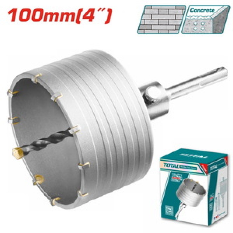 TOTAL ΔΙΑΜΑΝΤΟΚΟΡΩΝΑ ΜΠΕΤΟΥ SDS - PLUS  100mm (TAC431001)