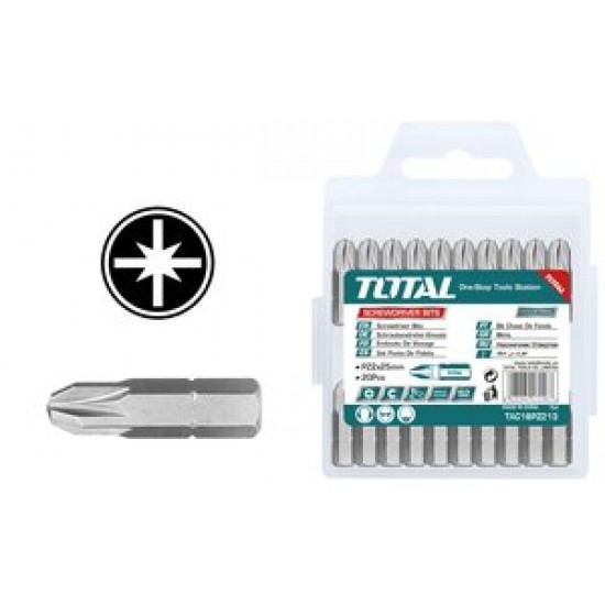 TOTAL ΜΥΤΕΣ ΣΤΑΥΡΟΥ ΜΑΓΝΗΤΙΚΕΣ ΡZ2 25mm 20ΤΕΜ (TAC16PZ213)