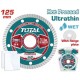 TOTAL ΔΙΑΜΑΝΤΟΔΙΣΚΟΣ UNIVERSAL ΥΓΡΑΣ ΚΑΙ ΞΗΡΑΣ ΚΟΠΗΣ 125 Χ 22.2mm Χ 1.2mm ΛΕΠΤΟΣ (TAC2131251HT)