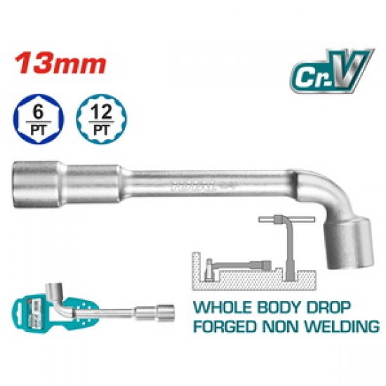 TOTAL ΓΩΝΙΑΚΟ ΣΩΛΗΝΩΤΟ 13mm (THWL1306)