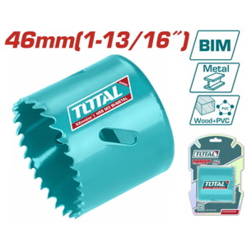TOTAL ΠΟΤΗΡΟΤΡΥΠΑΝΟ ΜΕΤΑΛΛΟΥ 46mm (TAC410461)