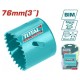 TOTAL ΠΟΤΗΡΟΤΡΥΠΑΝΟ ΜΕΤΑΛΛΟΥ 76mm (TAC410761)
