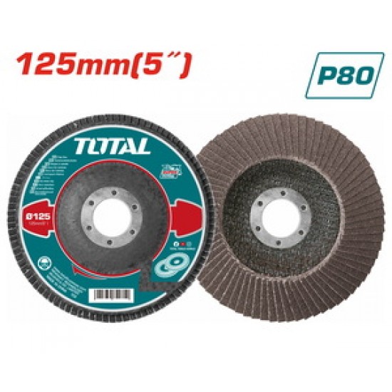 TOTAL ΠΟΛΥΠΤΕΡΟ ΓΥΑΛΙΣΜΑΤΟΣ ΜΕΤΑΛΛΟΥ / ΙΝΟΧ 125mm P80 (TAC631253)