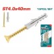 TOTAL ΣΕΤ ΒΙΔΕΣ ΜΕ ΒΙΣΜΑΤΑ 4 Χ 40mm (WJSPK4504512)