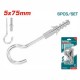 TOTAL ΣΕΤ ΒΙΔΕΣ ΓΑΝΤΖΟΥ ΜΕ ΒΙΣΜΑΤΑ 5mm (WJSPK5012)