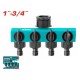 TOTAL ΔΙΑΝΟΜΕΑΣ ΠΟΛΛΩΝ ΕΞΟΔΩΝ 1"- 3/4" (THHC604101)