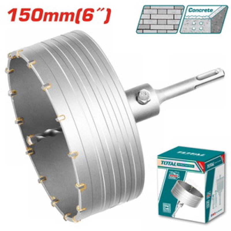 TOTAL ΔΙΑΜΑΝΤΟΚΟΡΩΝΑ ΜΠΕΤΟΥ SDS - PLUS 150mm (TAC4301501)