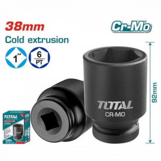 TOTAL ΕΠΑΓΓ. ΚΑΡΥΔΑΚΙ ΑΕΡΟΣ ΜΑΥΡO ΕΞΑΓΩΝO 1" - 38mm (THHISD0138L)