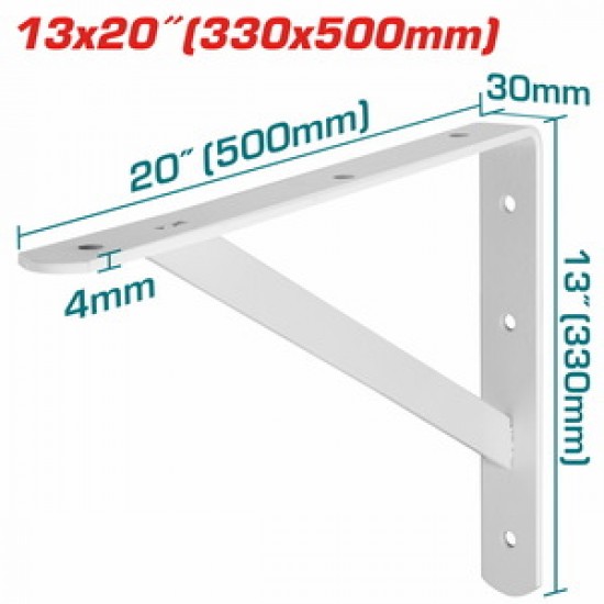 TOTAL ΓΩΝΙΑ Β.Τ ΛΕΥΚΗ 33 Χ 50cm (THDSB1320)