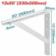 TOTAL ΓΩΝΙΑ Β.Τ ΛΕΥΚΗ 33 Χ 50cm (THDSB1320)