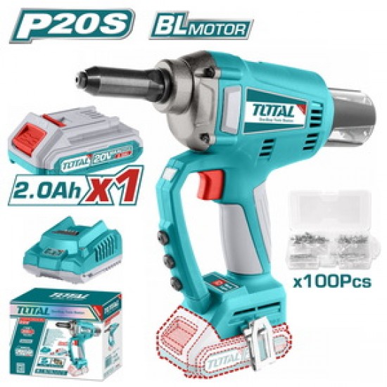TOTAL ΕΠΑΓΓΕΛΜΑΤΙΚΟΣ ΠΡΙΤΣΙΝΑΔΟΡΟΣ ΜΠΑΤ. Li-ion 20V / 2Ah / 1 ΜΠΑΤ (TRTLI20051)