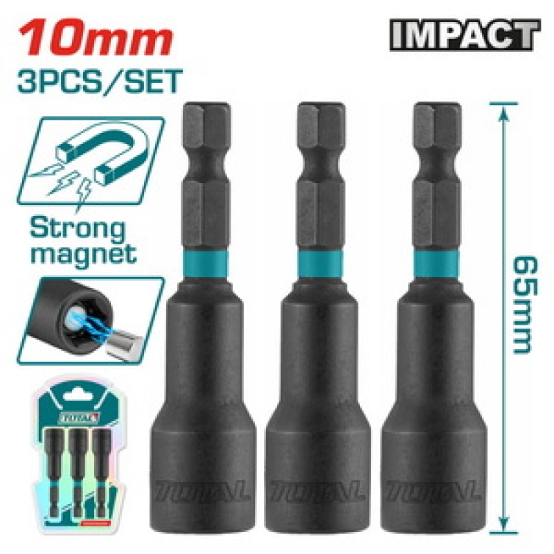 TOTAL ΕΠΑΓΓ. ΜΑΓΝΗΤΙΚΟ ΚΑΡΥΔΑΚΙ 10mm 3ΤΕΜ (TAC271031)