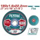 TOTAL ΔΙΣΚΟΣ ΚΟΠΗΣ ΙΣΙΟΣ ΙΝΟΧ / ΜΕΤΑΛΛΟΥ 180 Χ 1.6mm (TAC2161801)