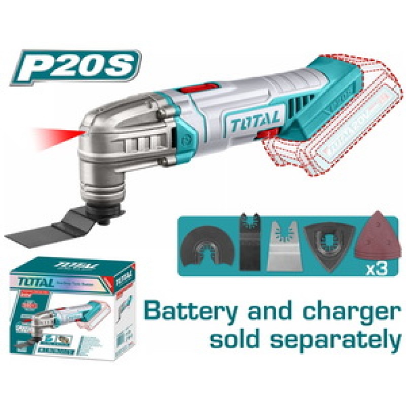 TOTAL ΠΟΛΥΕΡΓΑΛΕΙΟ ΜΠΑΤ. Li-ion 20V ΧΩΡΙΣ ΜΠΑΤΑΡΙΑ & ΦΟΡΤΙΣΤΗ (TMLI2022)