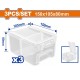 WADFOW ΣΕΤ ΔΙΑΦΑΝΑ ΚΟΥΤΙΑ ΑΠΟΘΗΚΕΥΣΗΣ 150Χ105Χ80mm 3TEM (WTB8333)