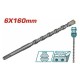 TOTAL ΔΙΑΜΑΝΤΟΤΡΥΠΑΝΟ SDS-PLUS 6 X 160mm (TAC310602)