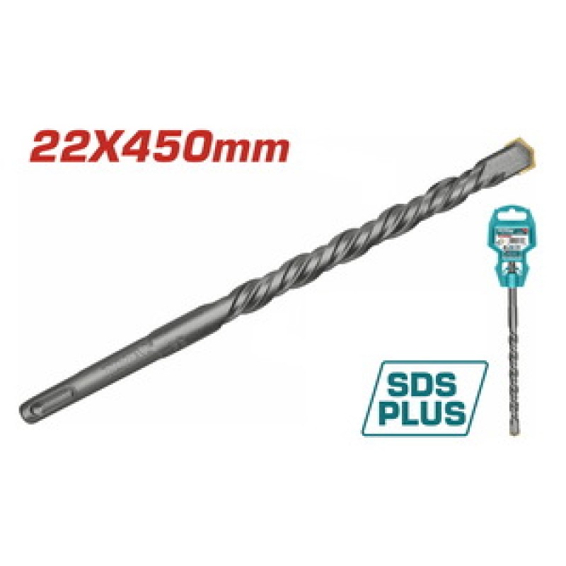 TOTAL ΔΙΑΜΑΝΤΟΤΡΥΠΑΝΟ SDS-PLUS 22 X 450mm (TAC312205)