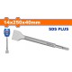 WADFOW ΚΑΛΕΜΙ ΦΑΡΔΥ SDS-PLUS 14 X 250 X 40mm (WGZ1203)