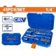 WADFOW ΚΑΣΕΤΙΝΑ ΚΑΡΥΔΑΚΙΑ 1/4" 45ΤΕΜ (WST4D45)